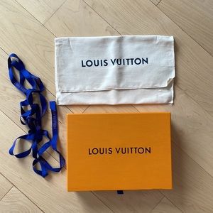 AUTHENTIC Louis Vuitton box with dust bag and ribbon